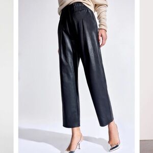 Brochu Walker. Fiera. Black. Leather Pants.  Small.